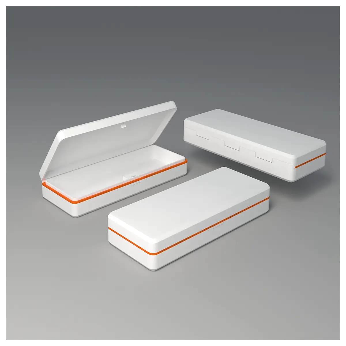 simple pencil case flat hinge mechanism for stationery box lid replacement parts durable metal or plastic clip