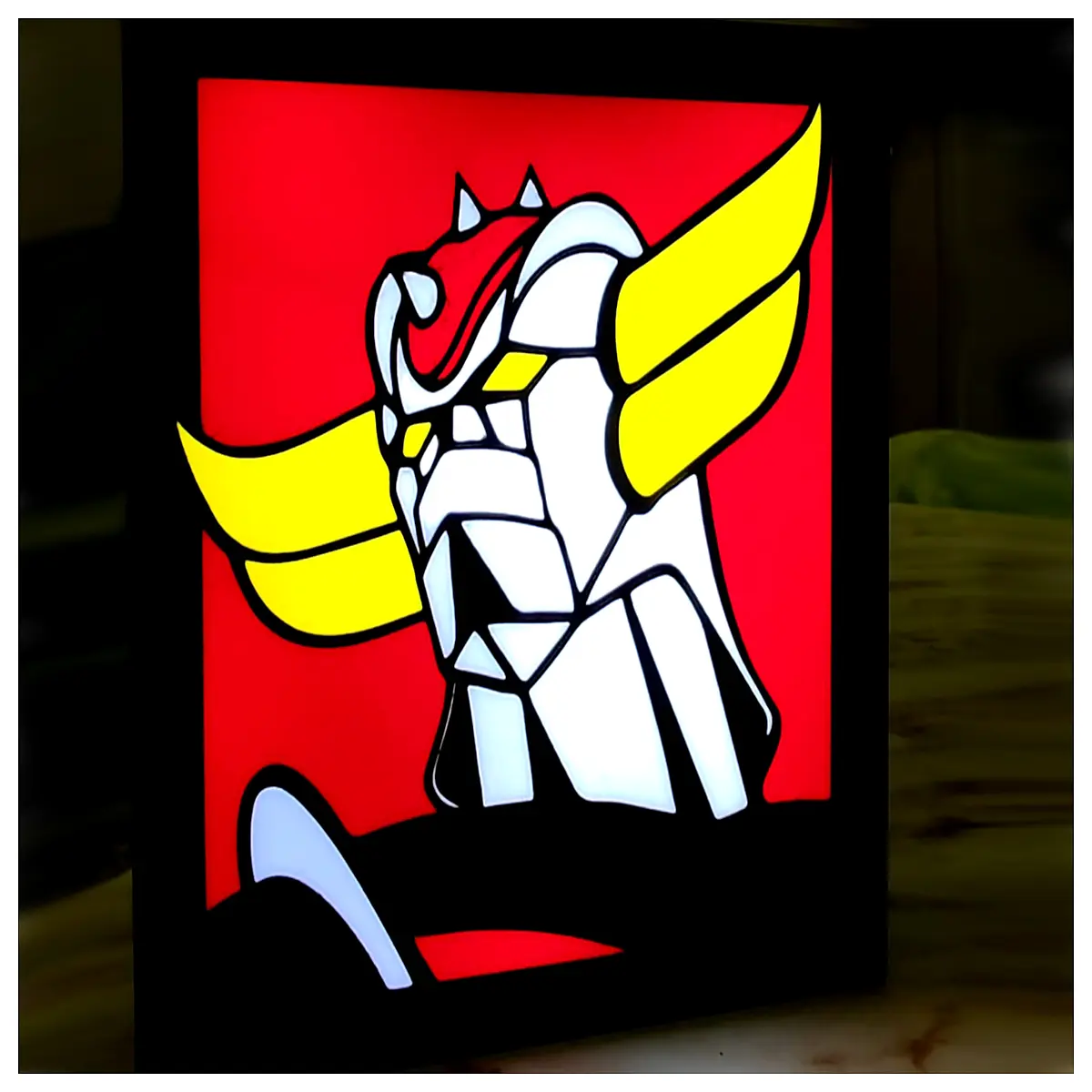 grendizer bust night anime mecha statue case collectible toy fans
