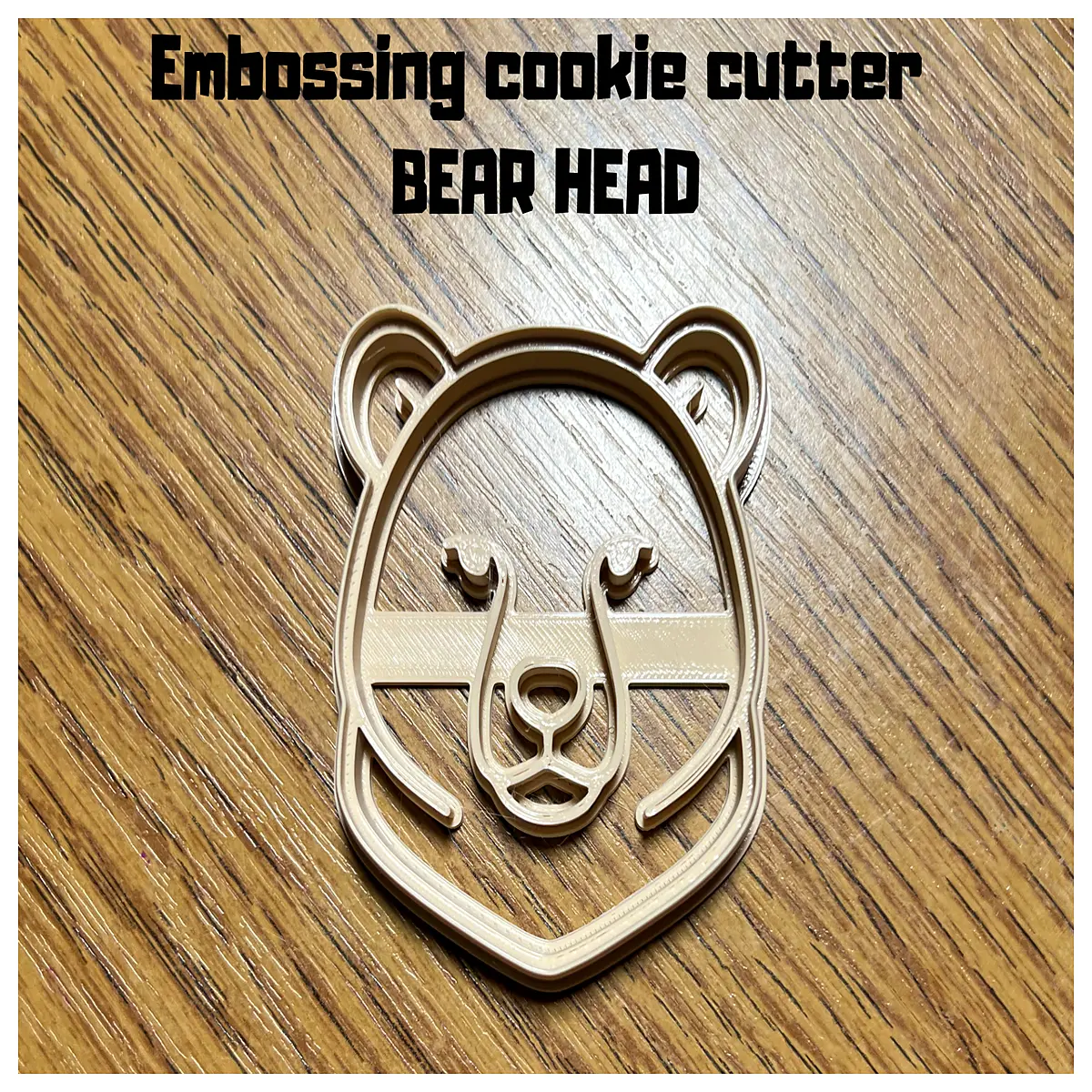 cute bear face cookie cutters for baking embossing stamp molds for fondant chocolate clay holiday party dessert tools