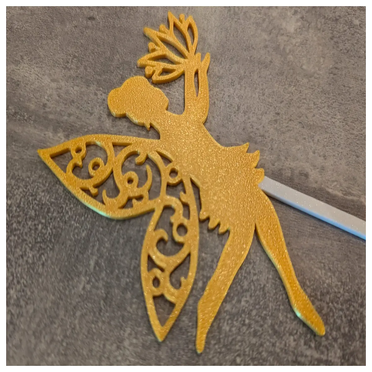 cute gold fairy cake toppers for birthday party decorations magical sparkle cupcake picks