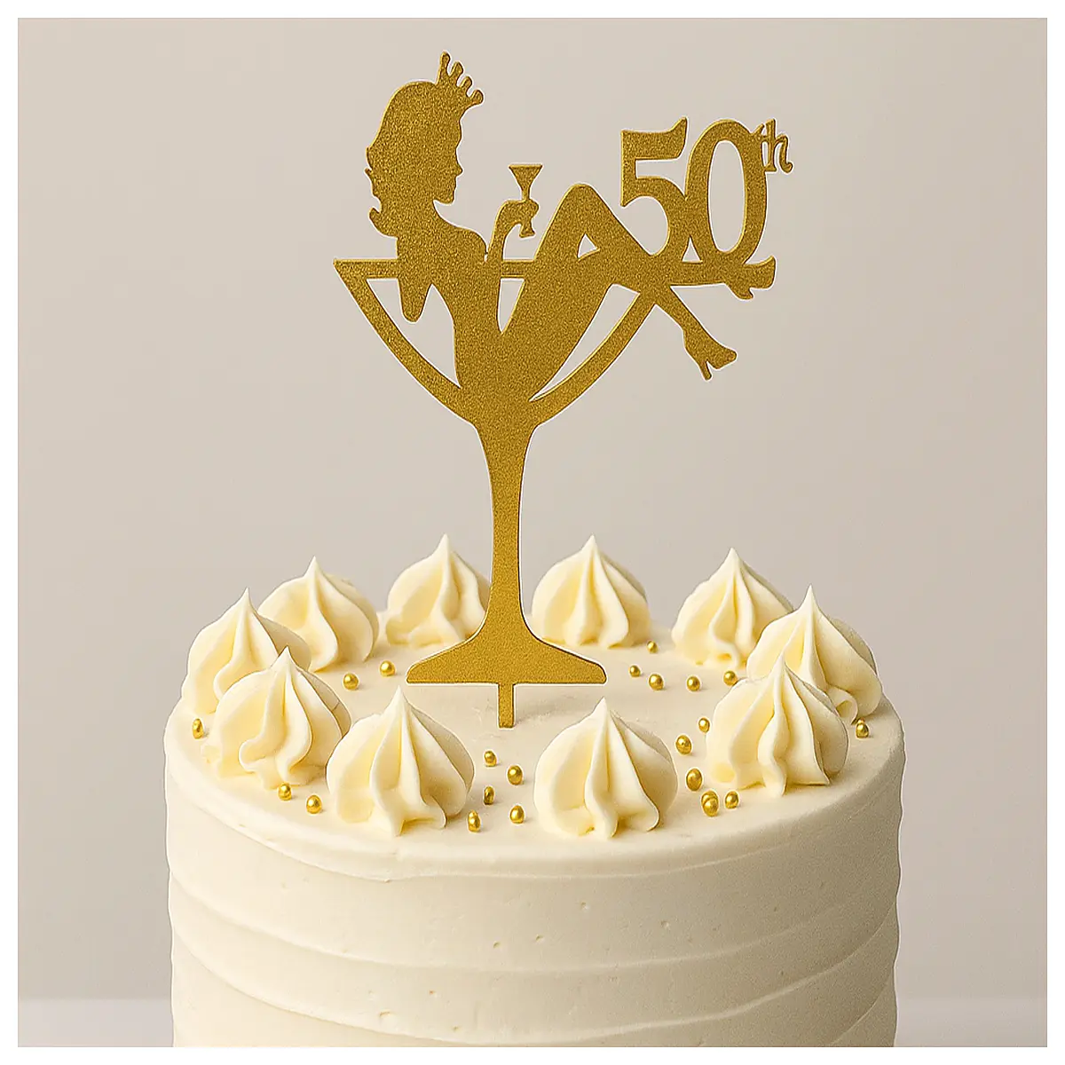 50th birthday cake toppers gold silver milestone party decorations for men women elegant number candles banners