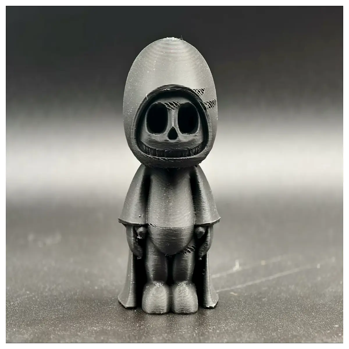 gothic skull head mini figure collectible biker punk rock metal aesthetic decoration for shelf