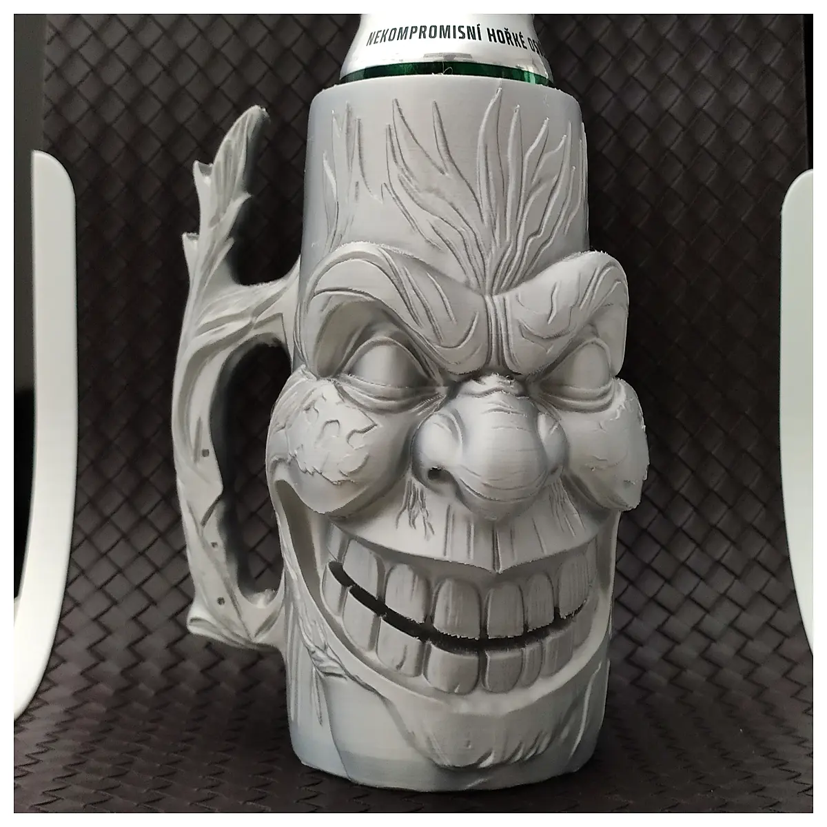 trollface beer mug holder funny meme drinking glass organizer troll face trophy cup rack for man cave bar decor