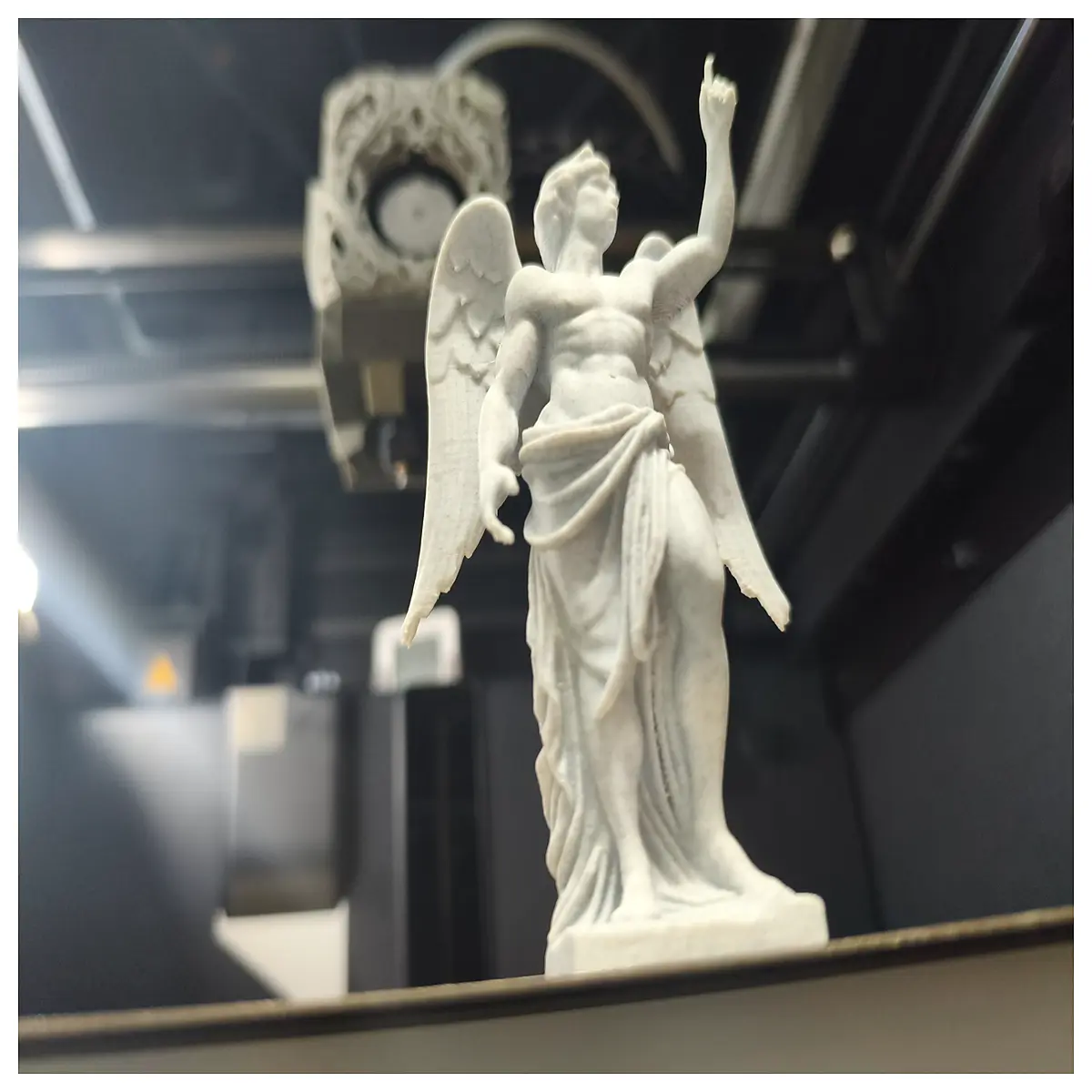 david statue with wings angelic sculpture art decor mythological figure home decoration fantasy winged hero gift