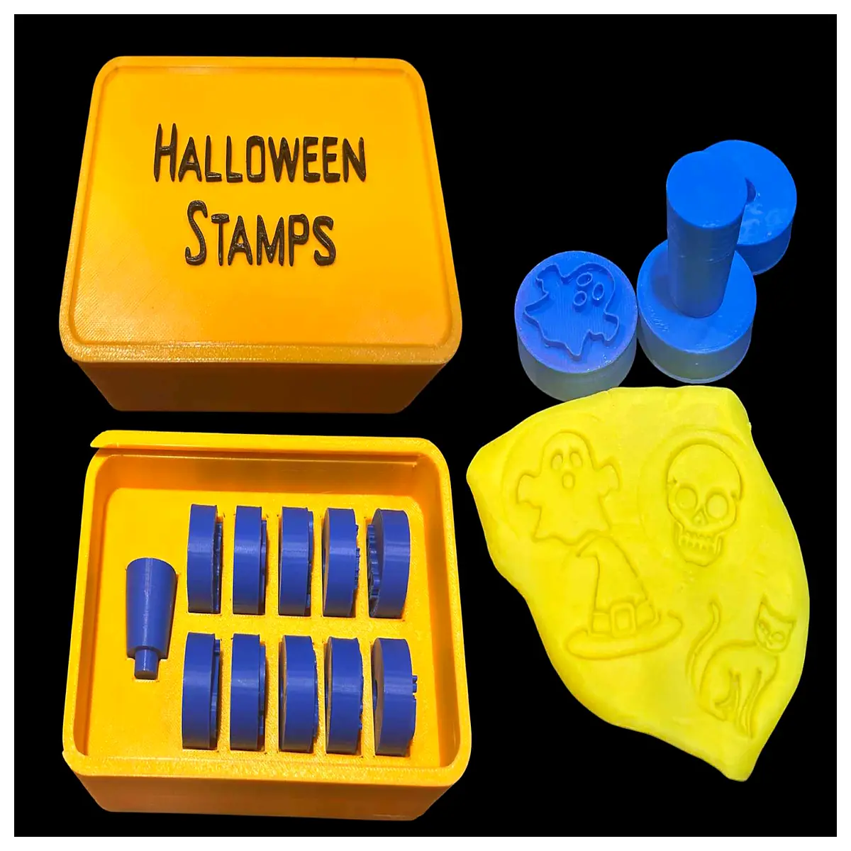 stamp organizer box storage case 10 slots desktop stamp holder for crafters