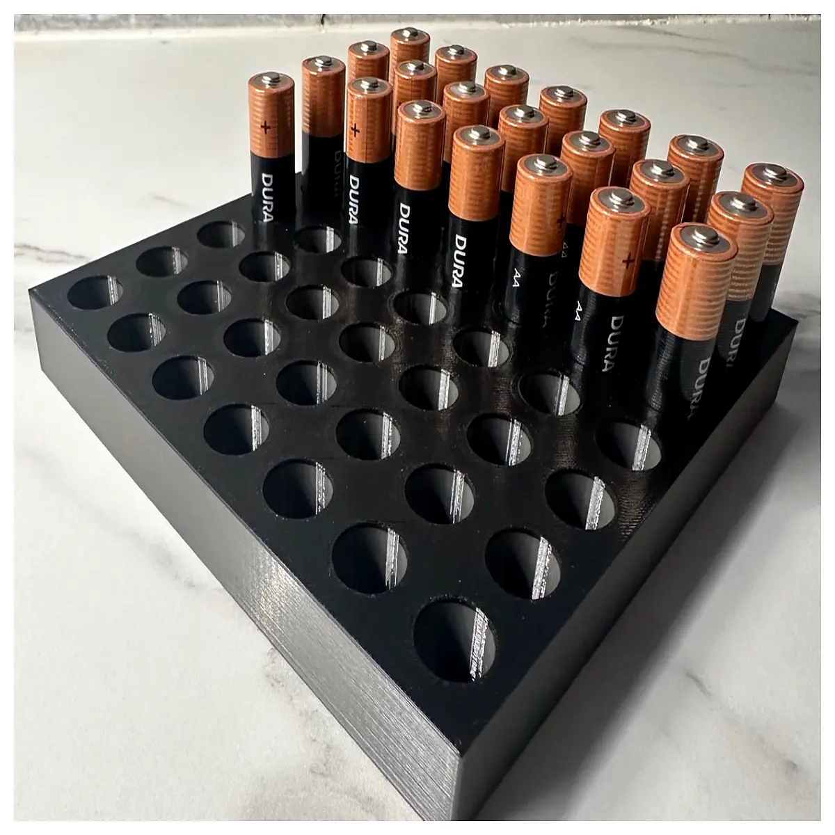 aa battery holder case minimalist sleek design snap on cover for 1x2 3 4 cells plastic organizer box
