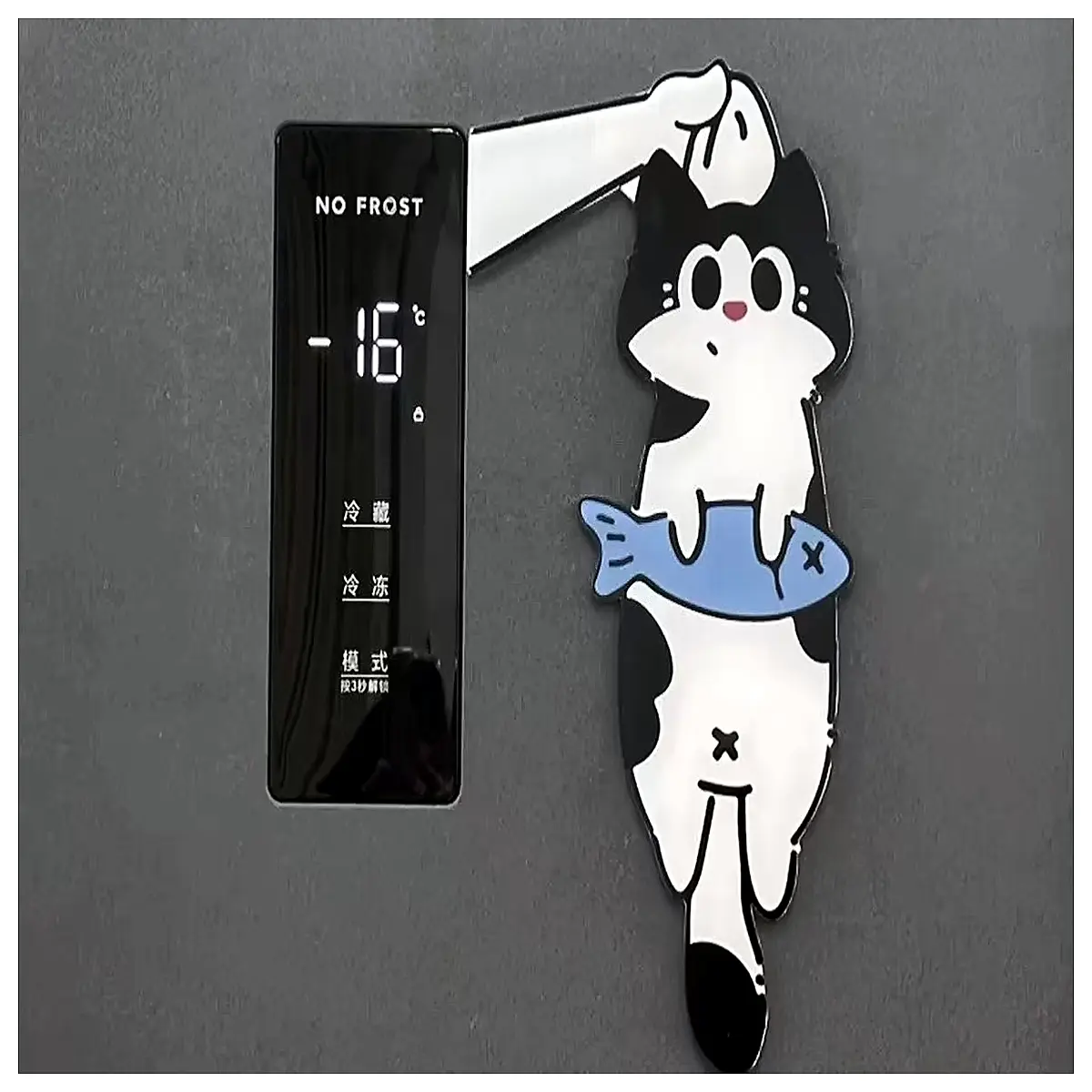 cute cartoon cat door hanger sign portable pet name tag holder whimsical animal character plaque for room decor