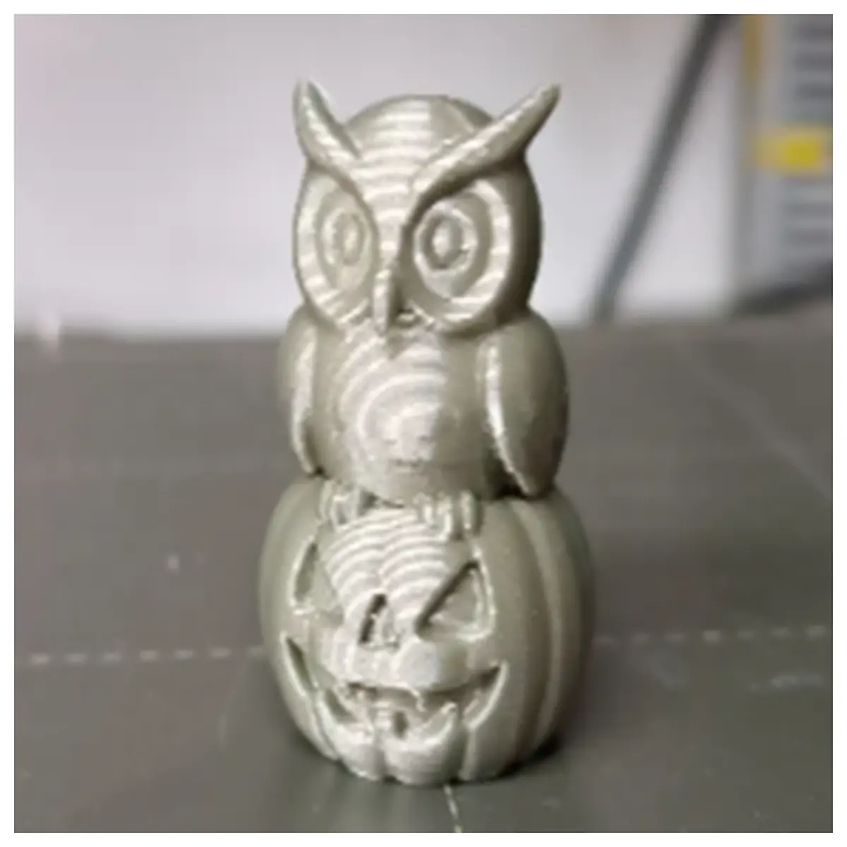 plastic owl sitting on halloween decoration spooky hanging ornaments for porch yard garden party supplies