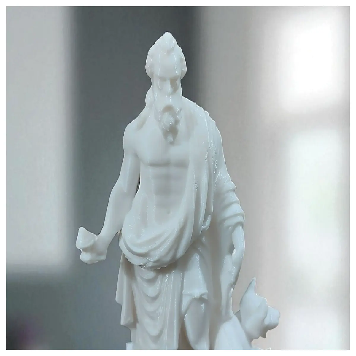 hades god statue resin collectible mythological decor dark fantasy home office shelf piece for gamers