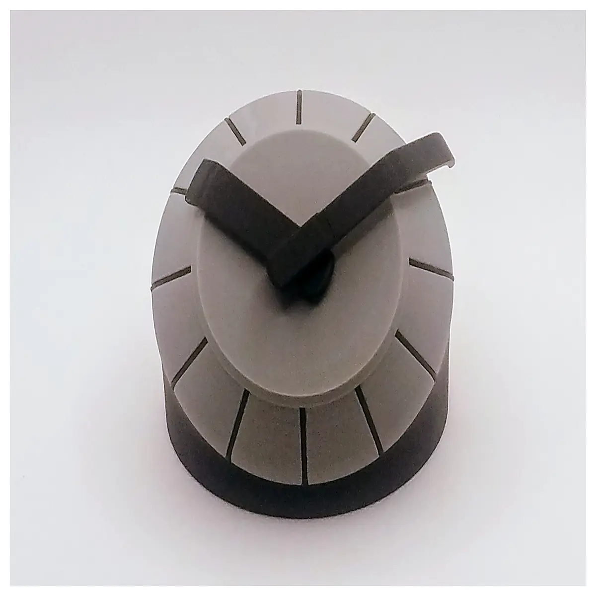 cone shaped mantel clock for living room modern minimalist table top decor battery operated silent ticking home office desk accessory