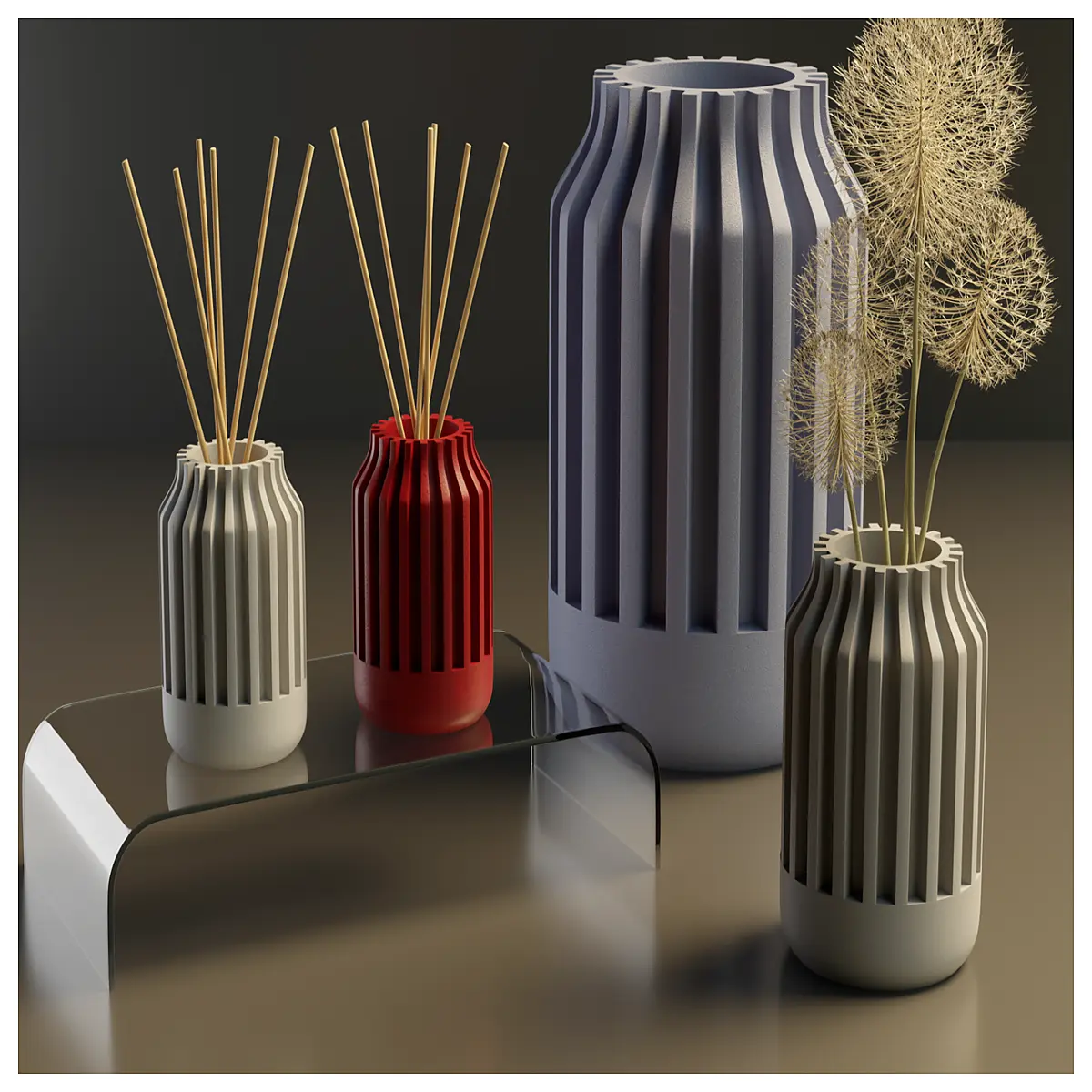 vase aroma diffuser reed sticks home decor scent maker