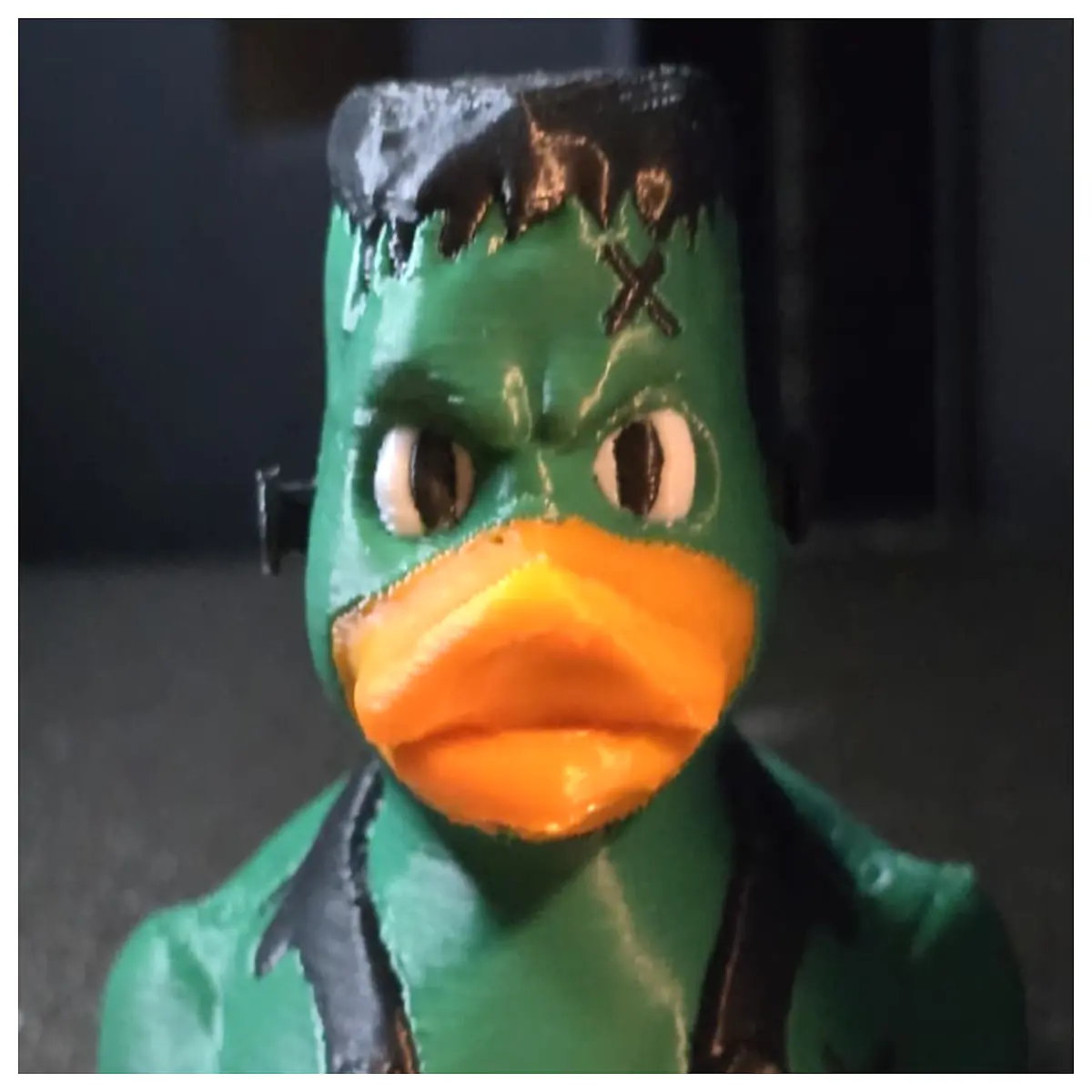 franken duck plush toy horror cute stuffed animal creepy doll for room decor halloween party favor gift