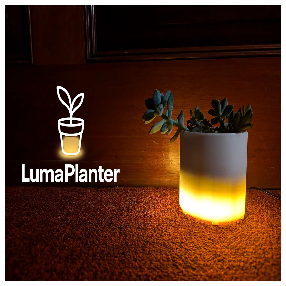 plant pot with lights solar glowing flower pot for garden decor battery operated lighted planter for indoor outdoor plants