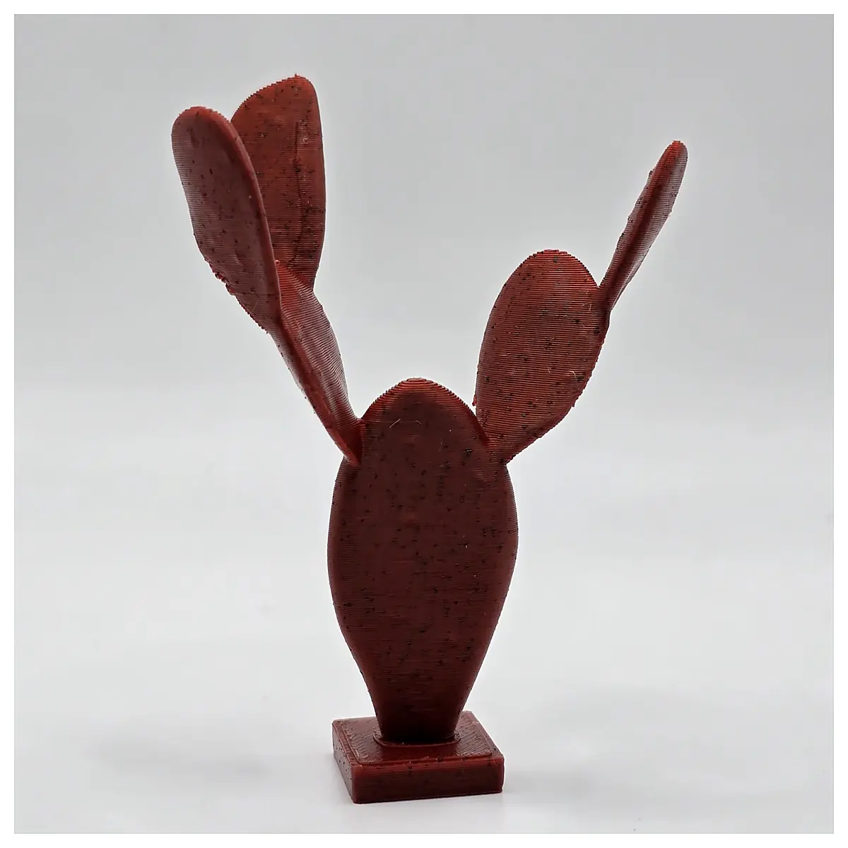 modern cactus sculpture decor abstract succulent art statue for living room shelf minimalist home accent piece