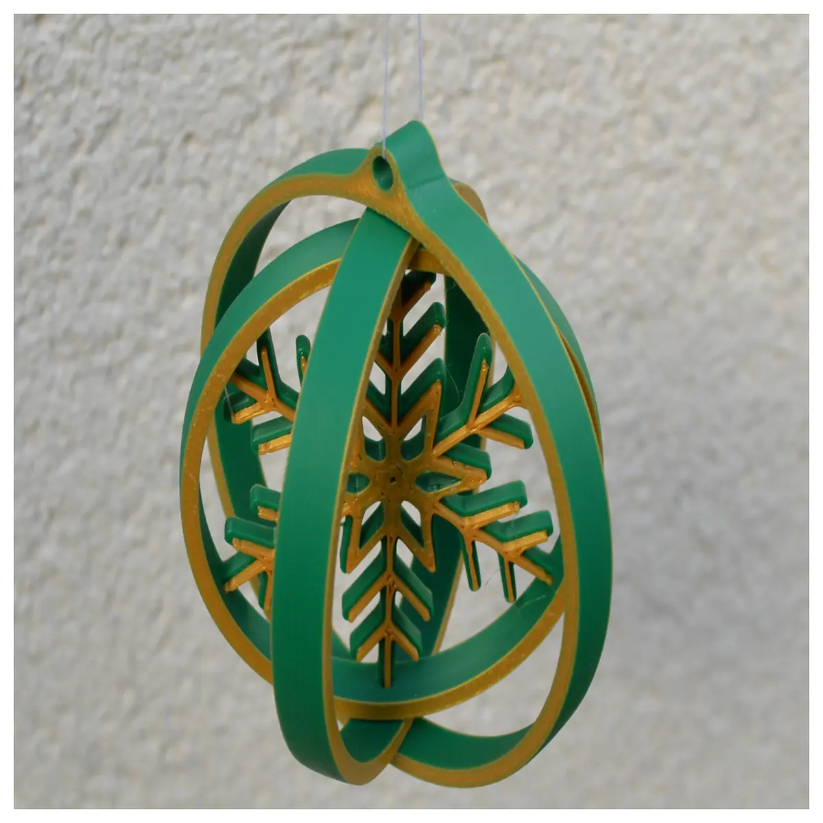 winter holiday baubles snowflake pattern 3 tier hanging ornaments for christmas tree home decor