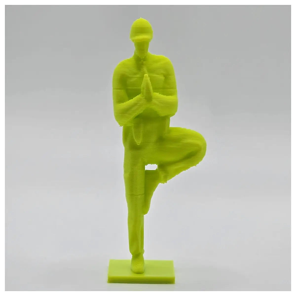 zen soldier yoga figurine mindful statue for meditation desk decor calm balance home ornament