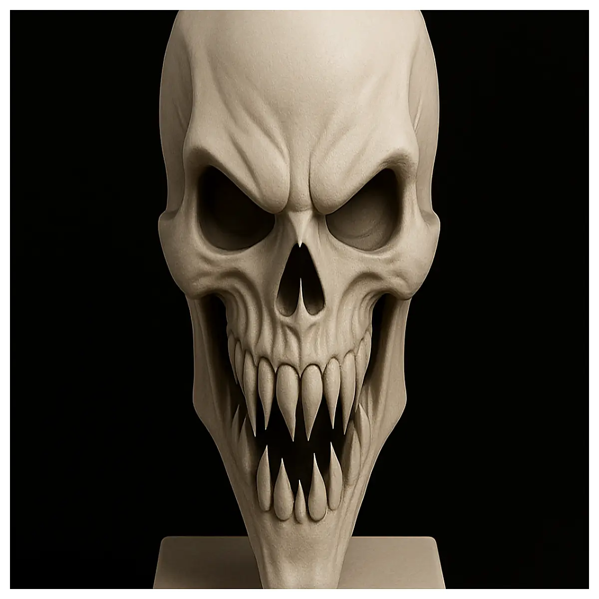 halloween skull prop printed demon head horror decoration party supply spooky accessory