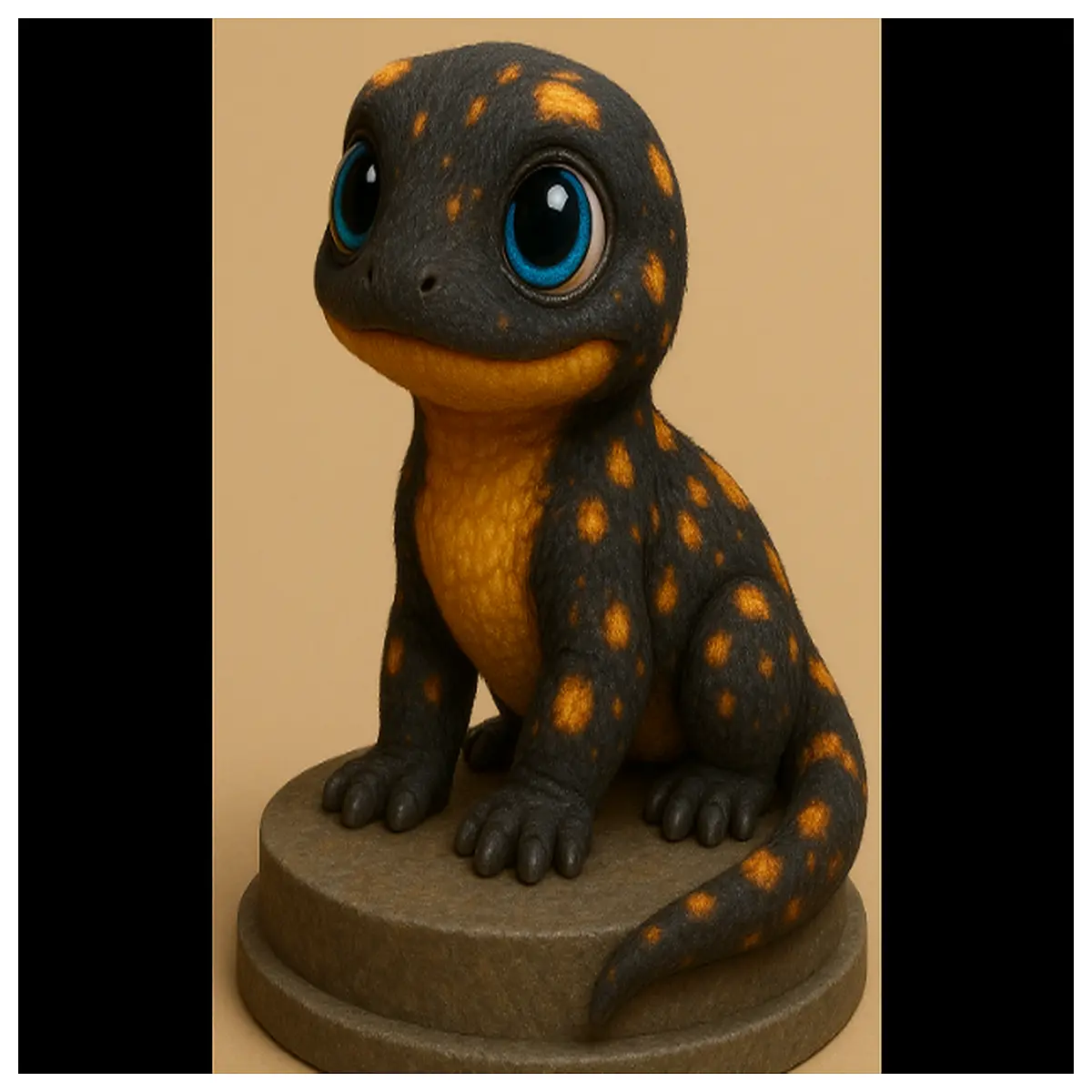 fire salamander toy realistic animal figurine for kids educational biology science gift nature lover collection