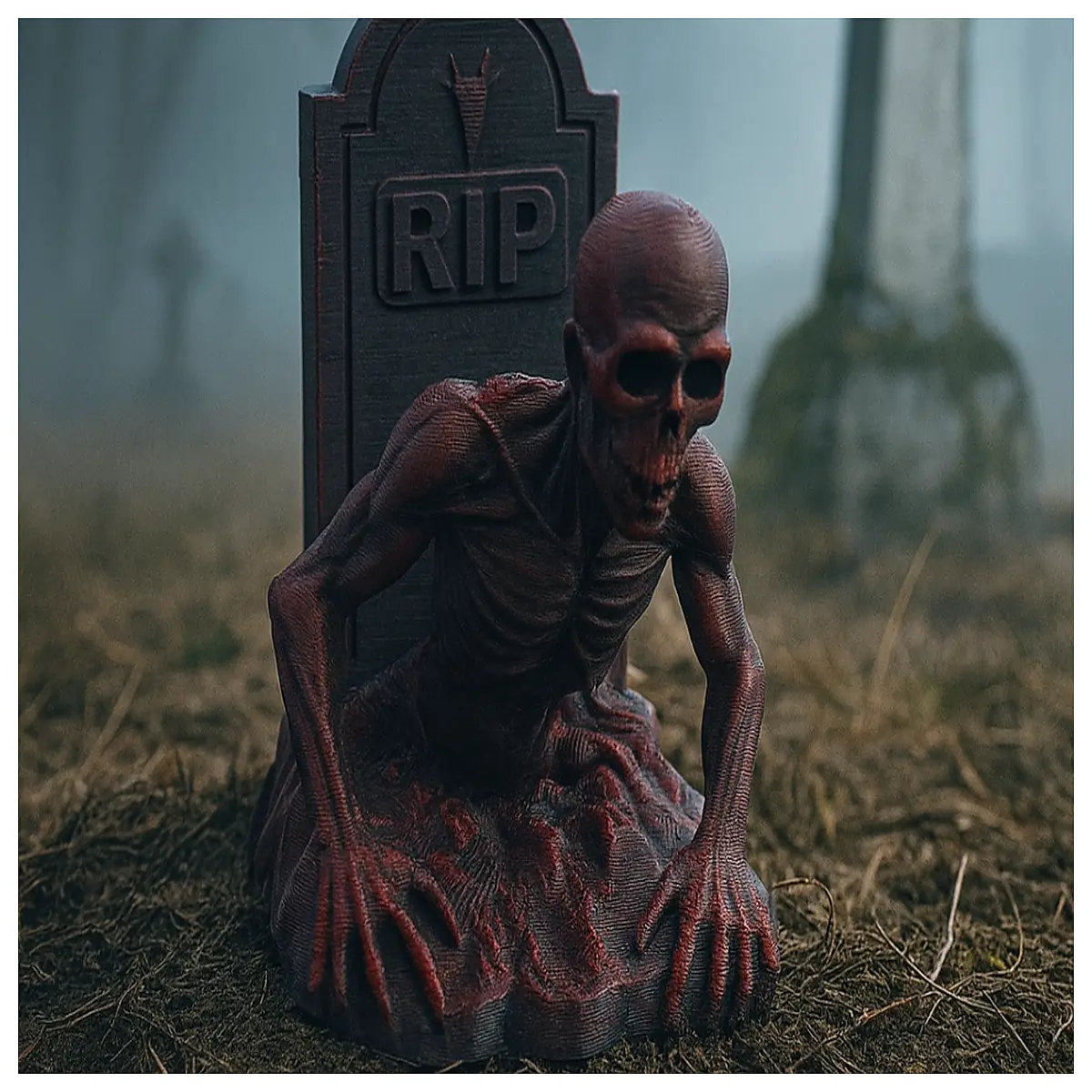 undead zombie prop for haunted house horror movie set decoration scary skeleton figure