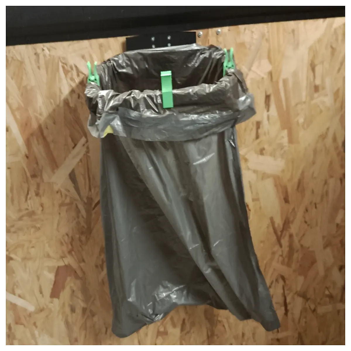 wall mounted trash can for commercial kitchen duty 50l waste bin with swing lid outdoor recycling bin