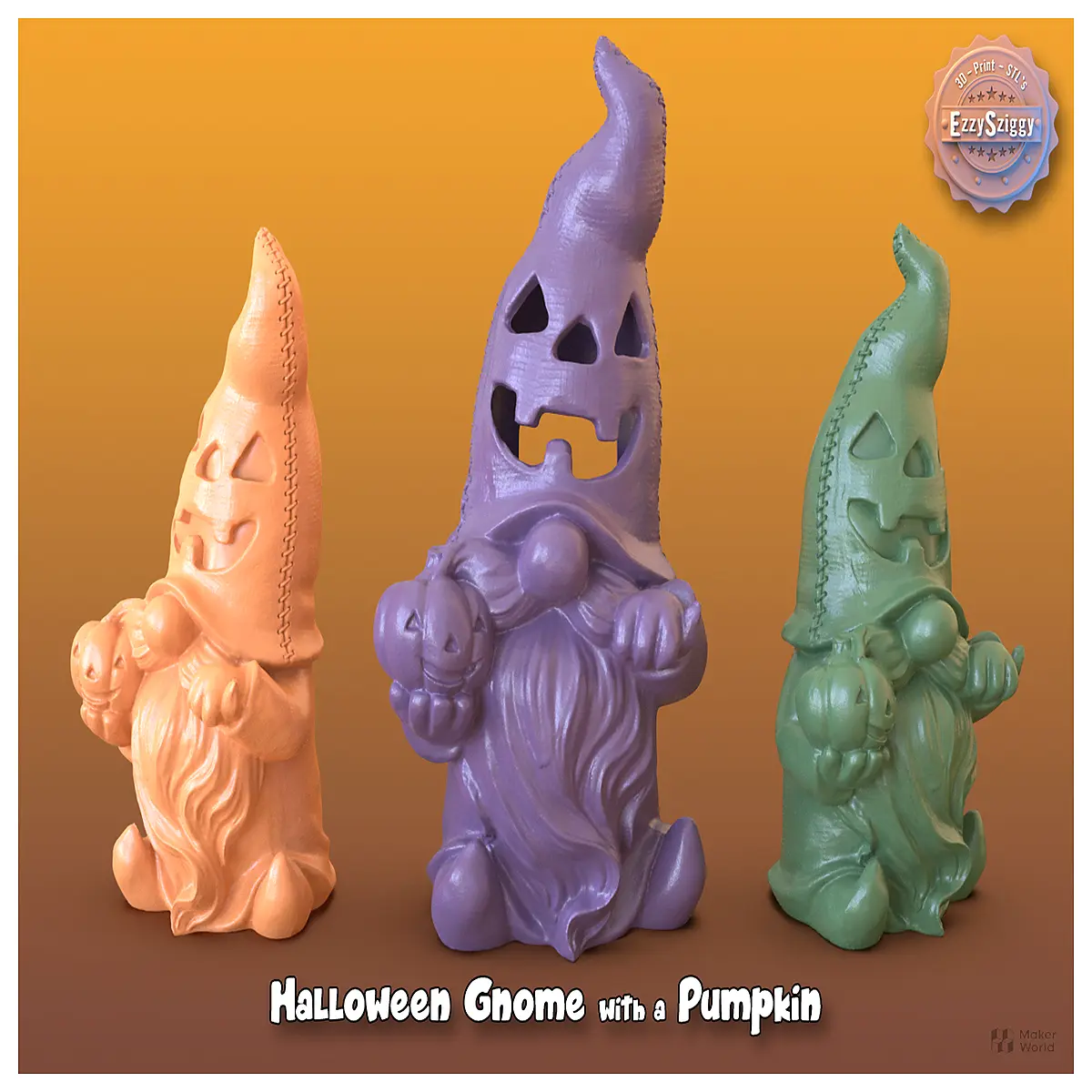 halloween garden gnomes with pumpkins spooky yard decor for fall party plastic head gnome outdoor decoration