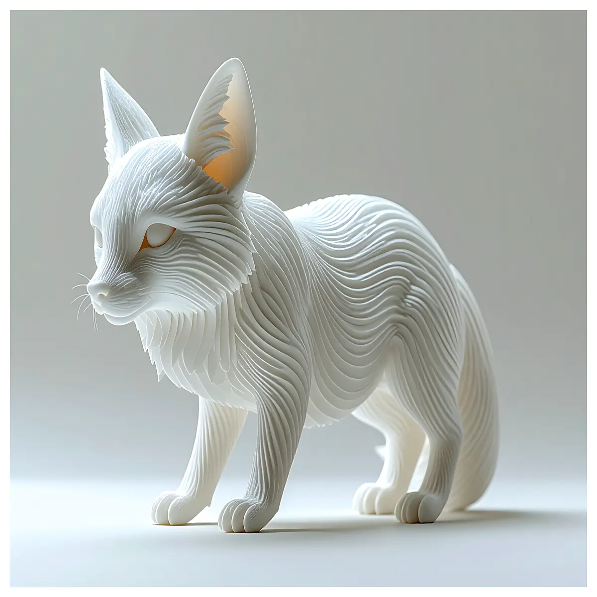 modern fox statue for home decor realistic animal figurine sculpture garden ornament living room shelf piece