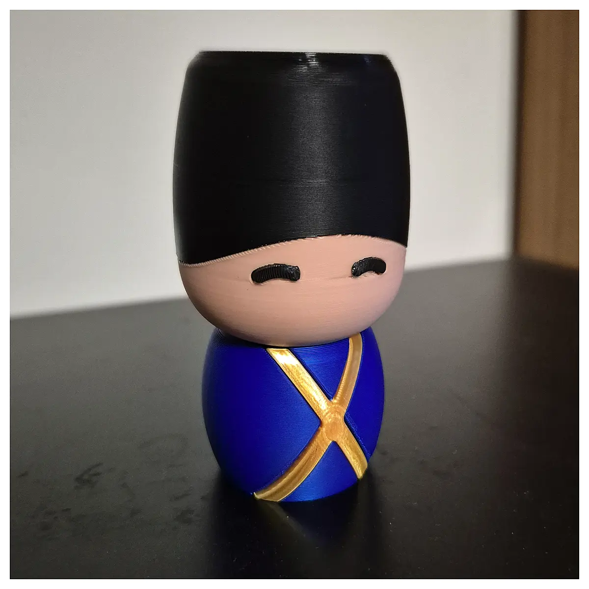 cute chibi soldier head action figure collectible jointed posable toy for