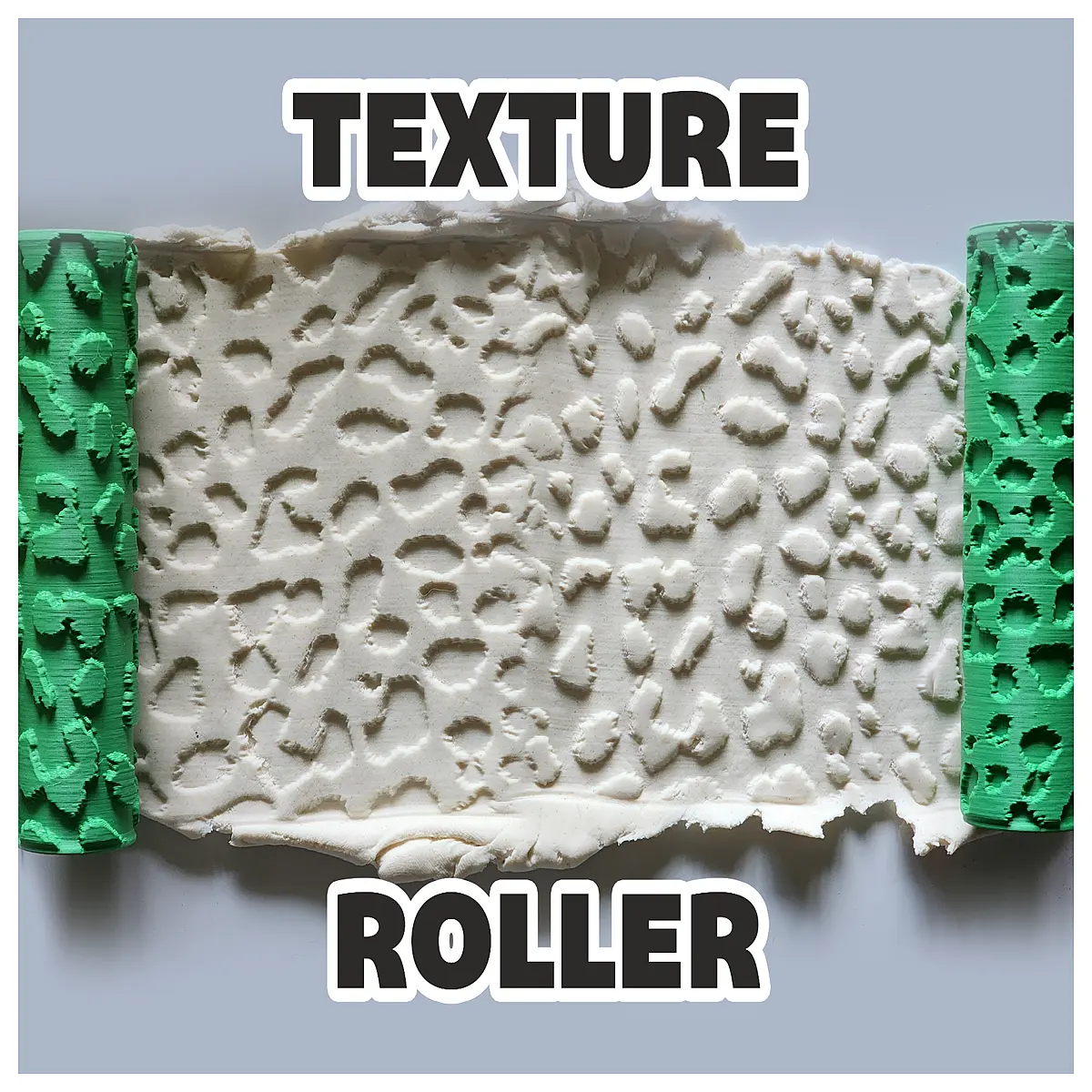 leopard print embossing roller v94 for leather crafting and diy texture tools