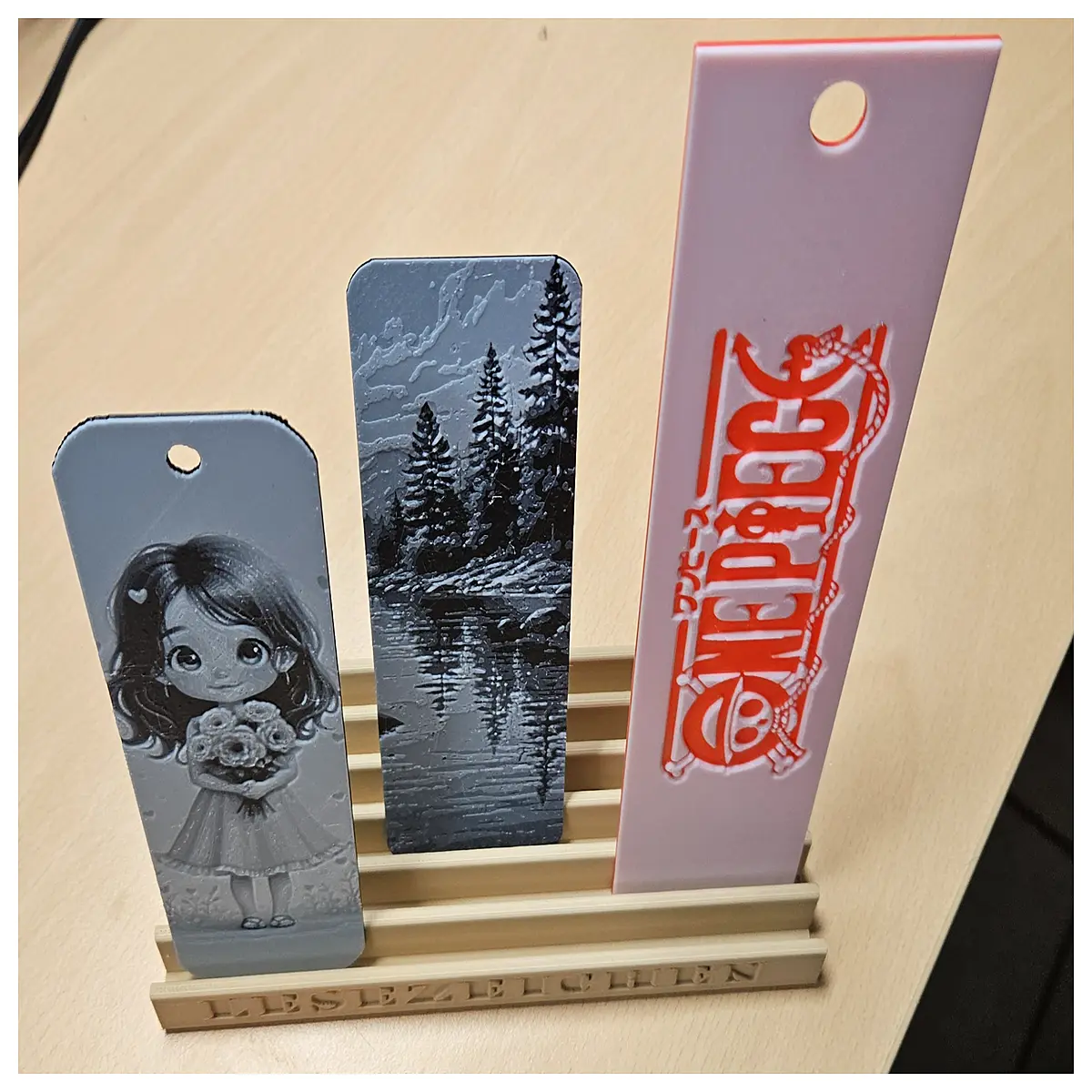 bookmarks organizer desktop holder acrylic storage box for bookmarks and ribbons