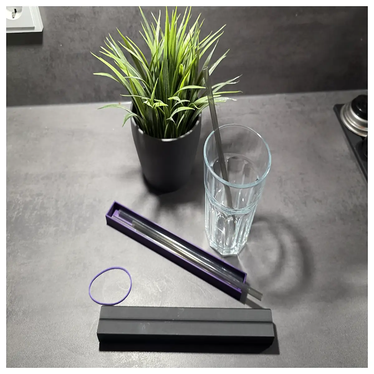 straw organizer box for kitchen counter reusable straw holder with lid cute silicone straw case travel storage
