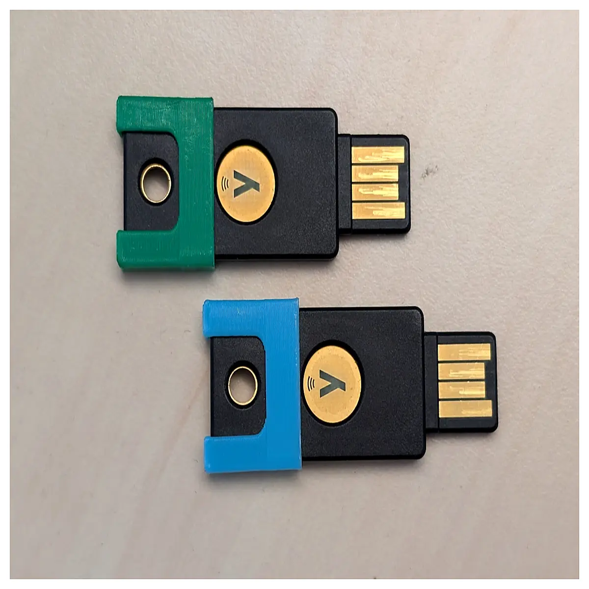 yubikey silicone case color coded security key protector anti scratch durable cover for 5 series usb a authentication device