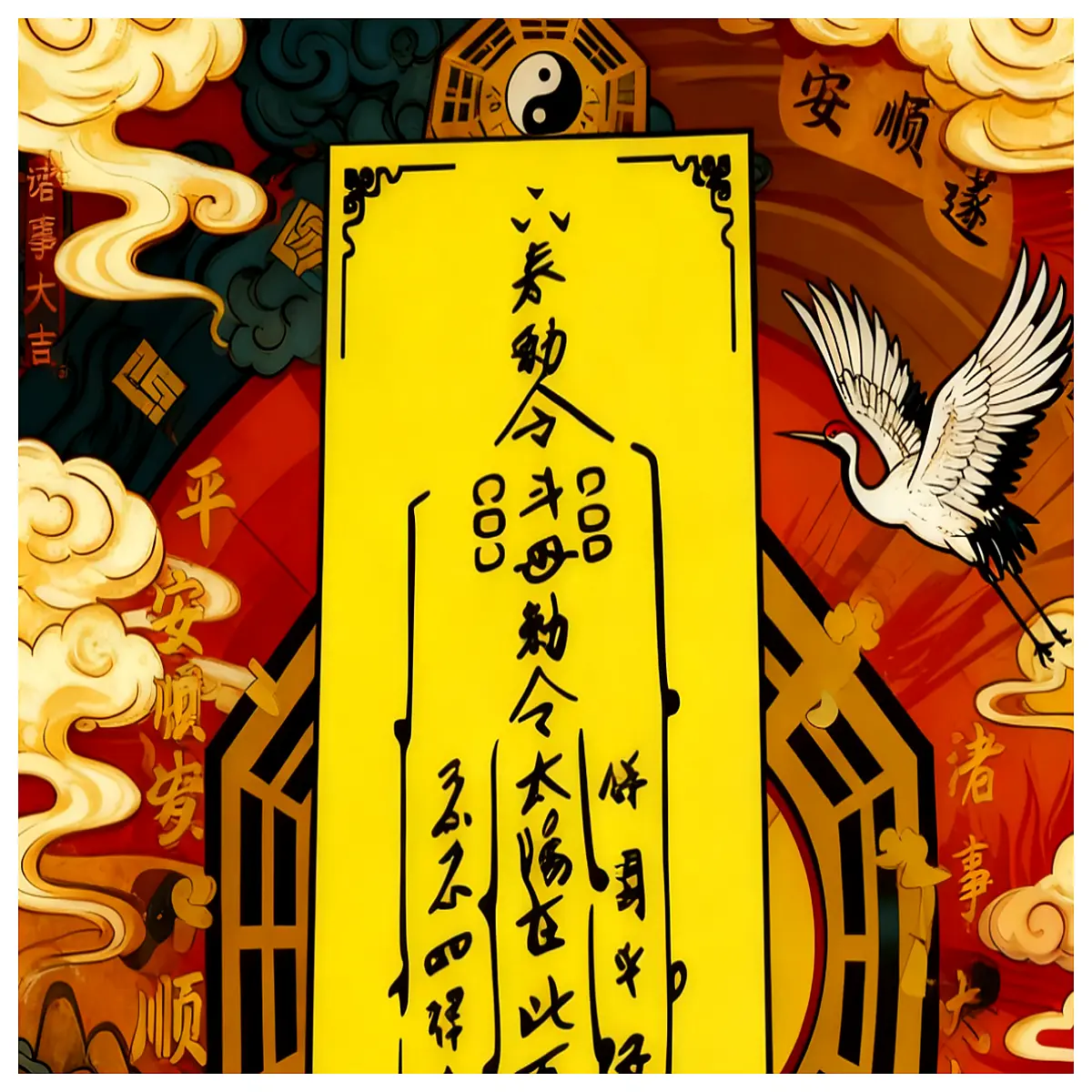 feng shui talisman charm for home protection safety luck blessing amulet spiritual peace