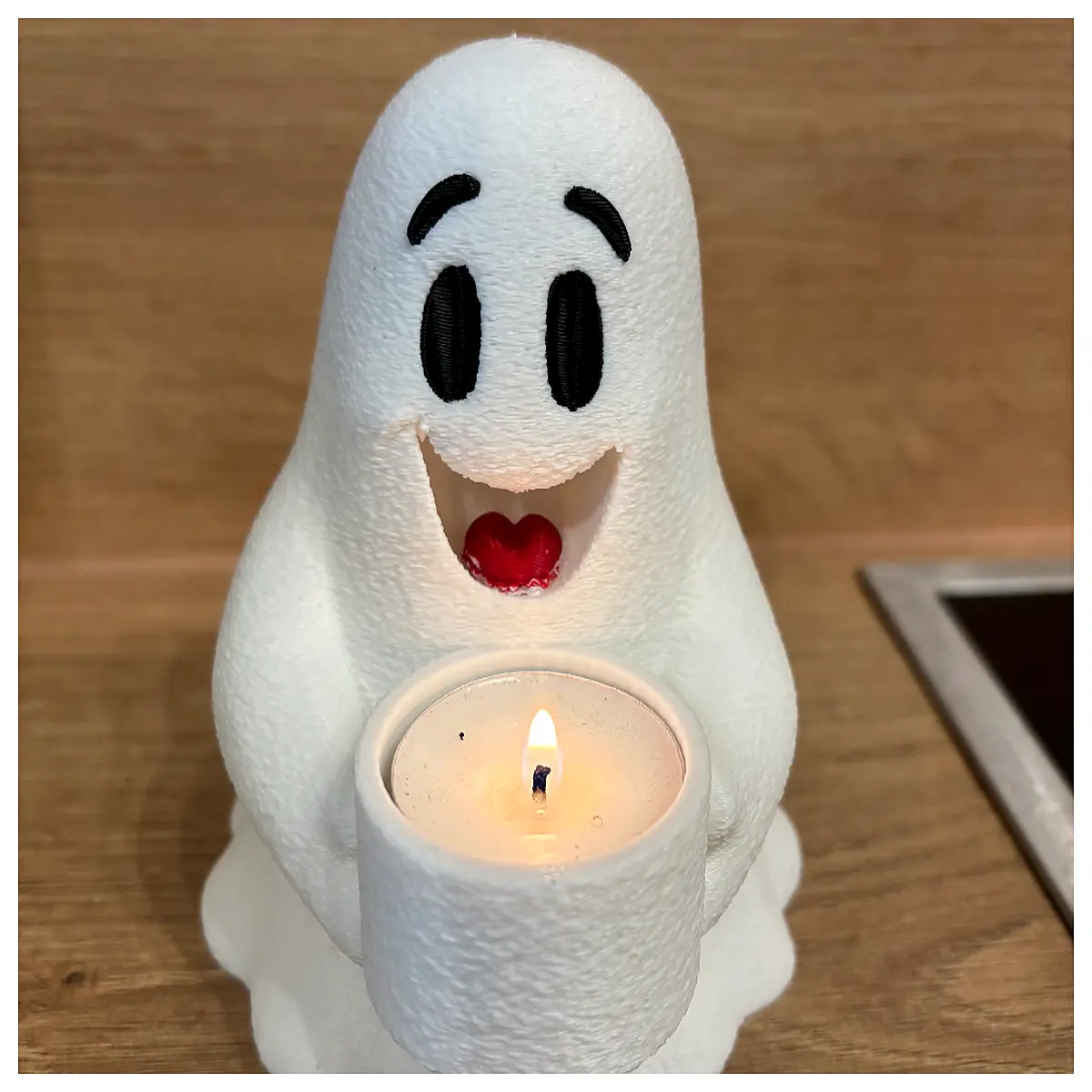 halloween ghost tea candles flickering flame spooky party decor