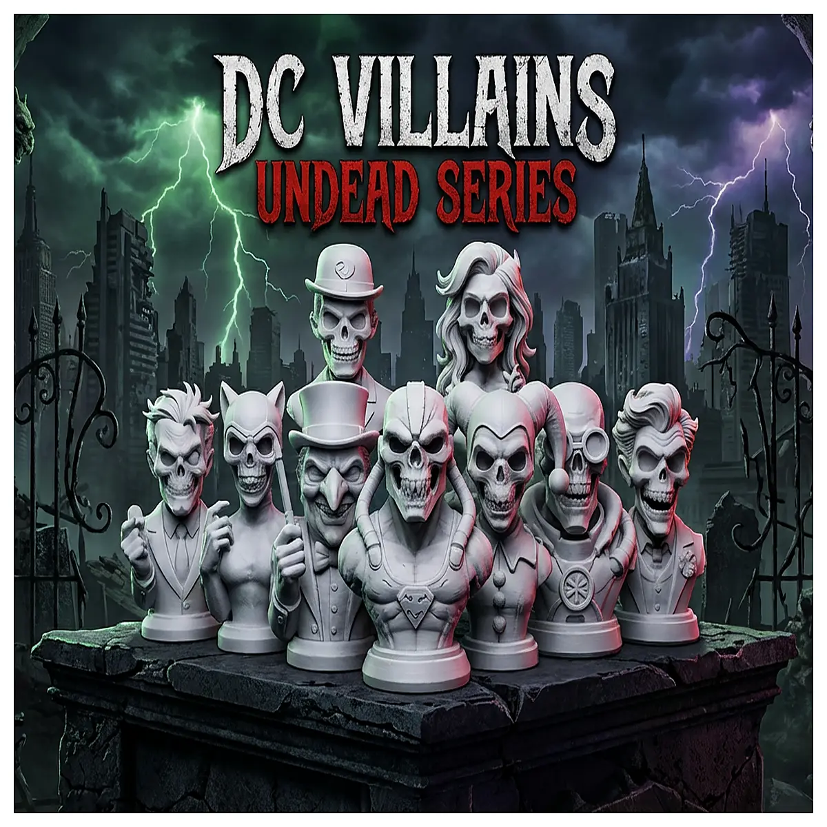 dc villains zombie collection figures undead series collectible toys