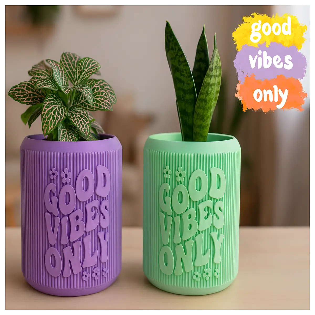 happy mood planter pots for home decor modern minimalist flower vase indoor outdoor garden decoration gift