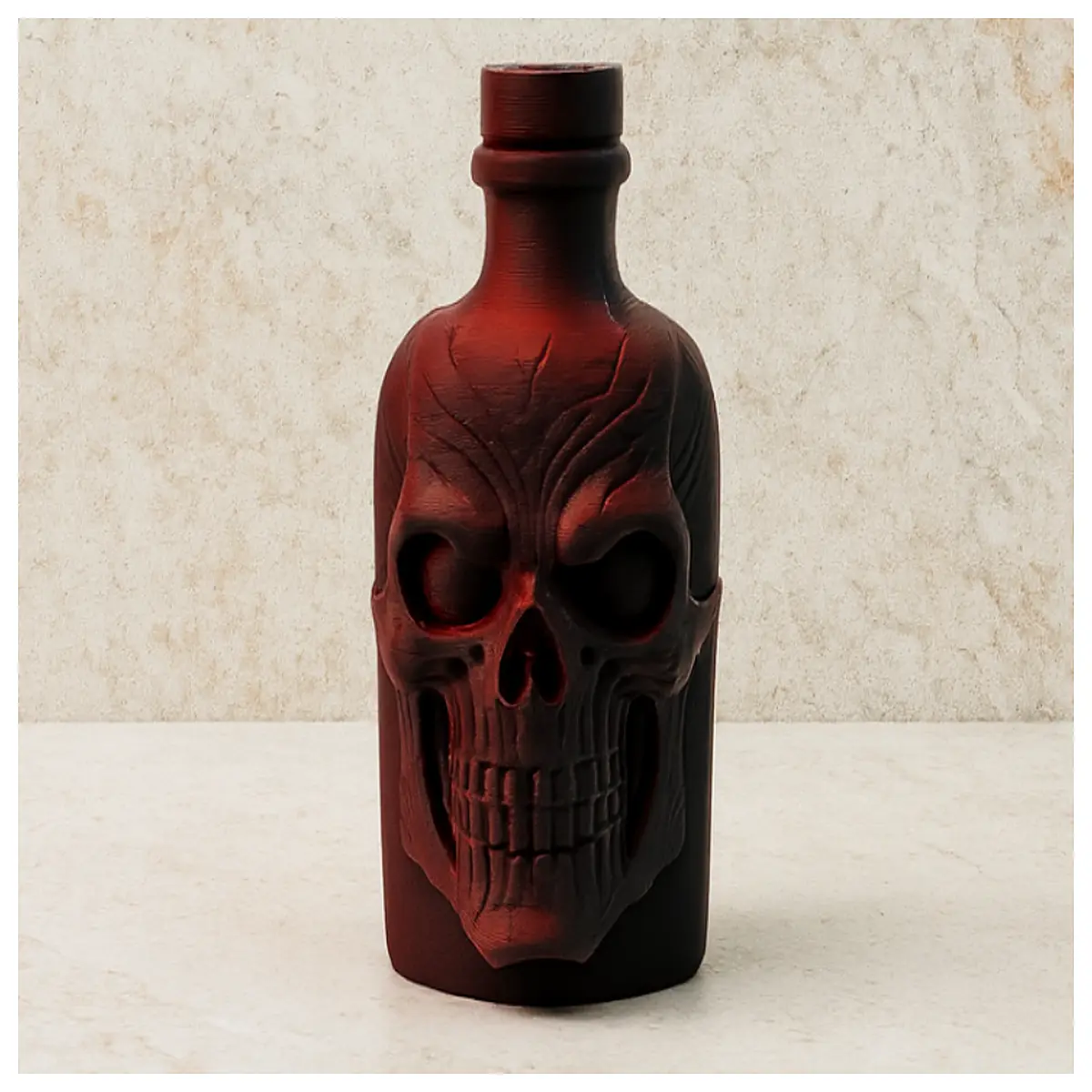 gothic dark skull vase for home decor spooky halloween skeleton decoration black ceramic art piece