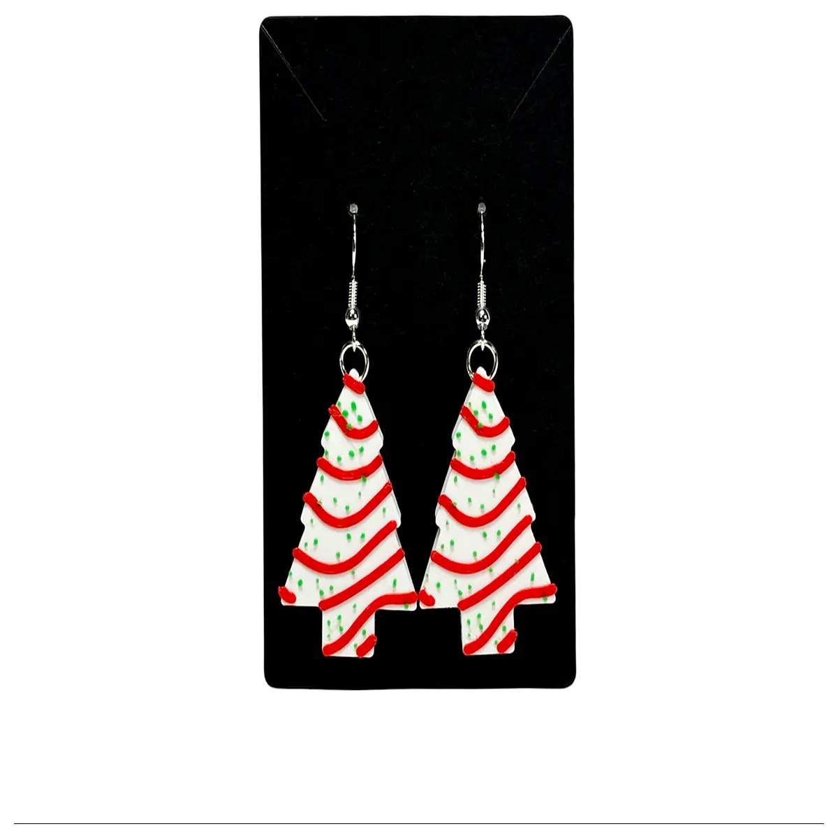 little debbie christmas tree earrings festive holiday jewelry women