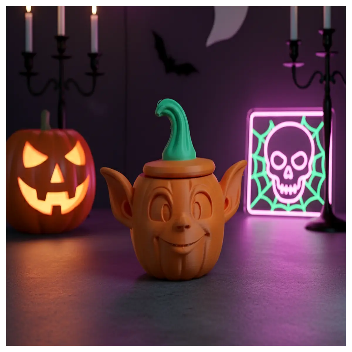 halloween mini devil decoration cute goblin prop for party table decor