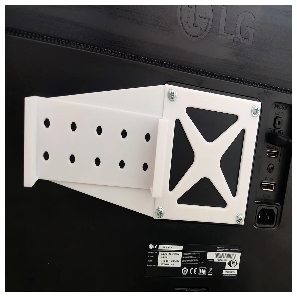 steam deck vesa mount bracket offset 100x100mm monitor for handheld gaming support