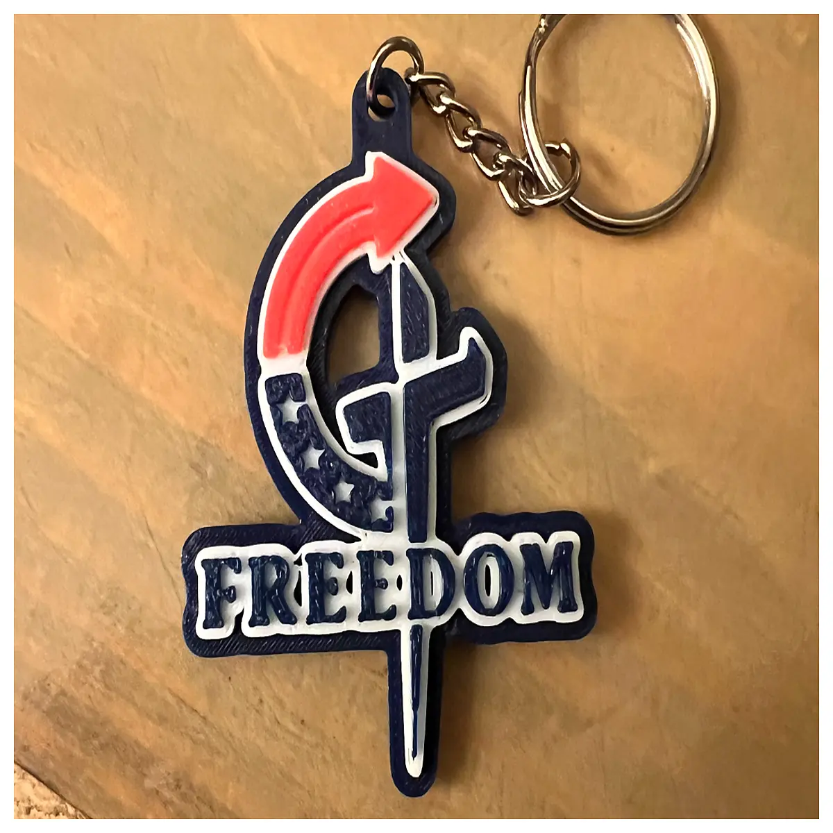charlie kirk keychain patriot conservative christian faith cross bag charm men women