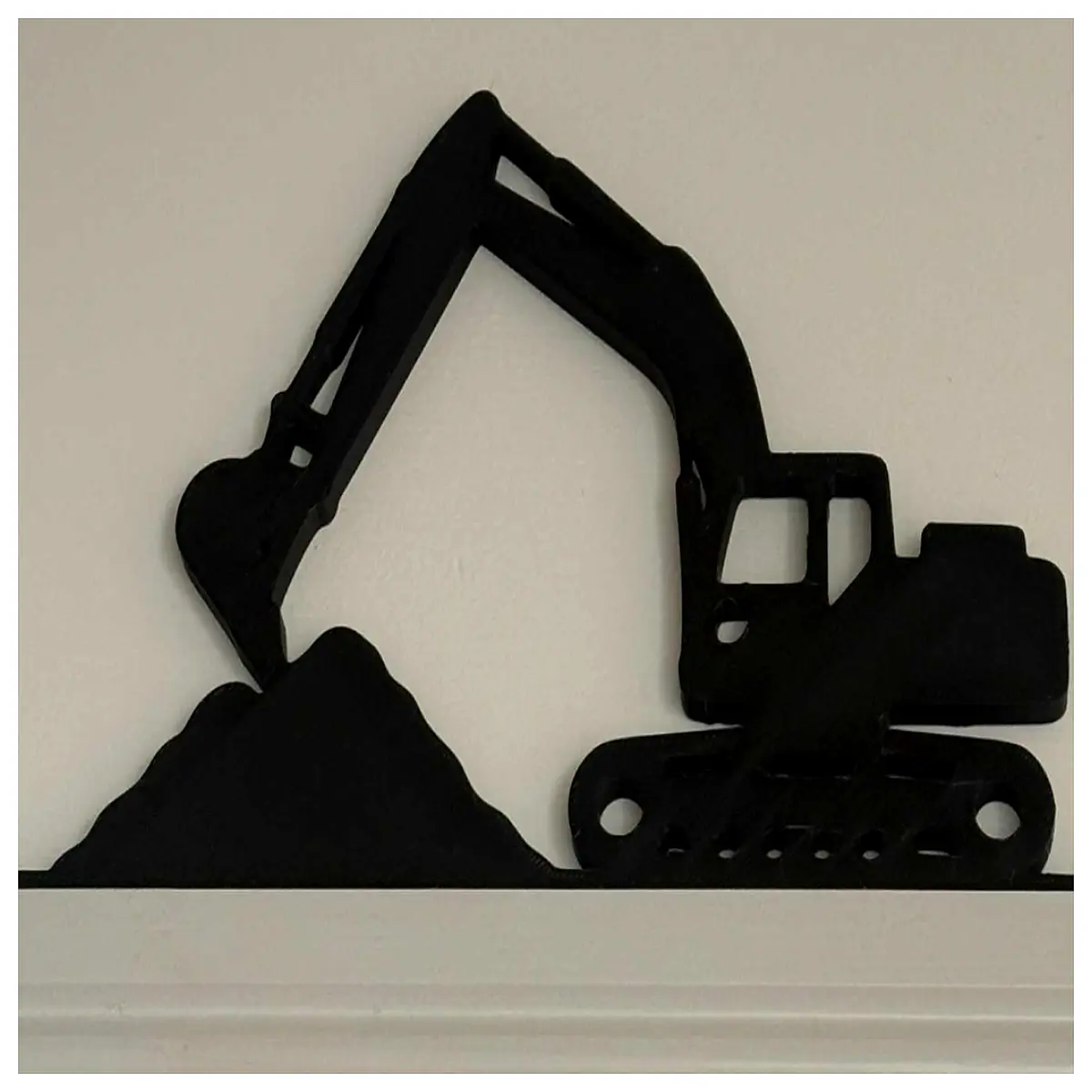 excavator door frame silhouette decal vinyl sticker for construction machinery truck graphics