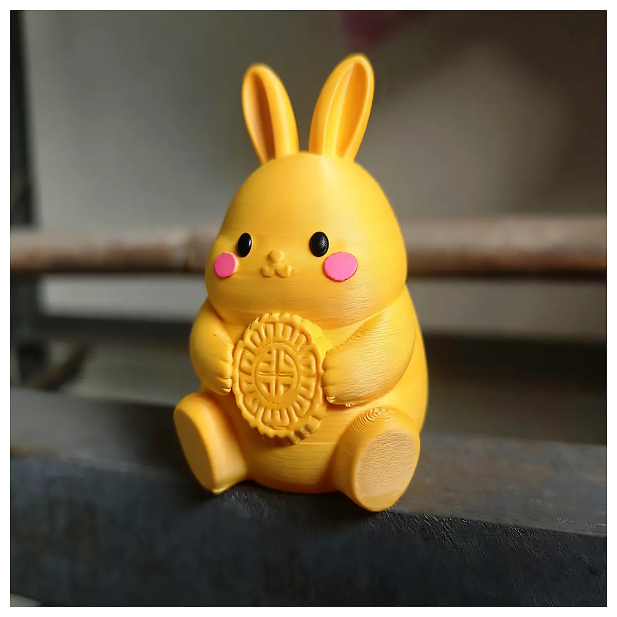 lucky rabbit mooncake box decoration mid autumn festival home office desk ornament festive holiday decor gift