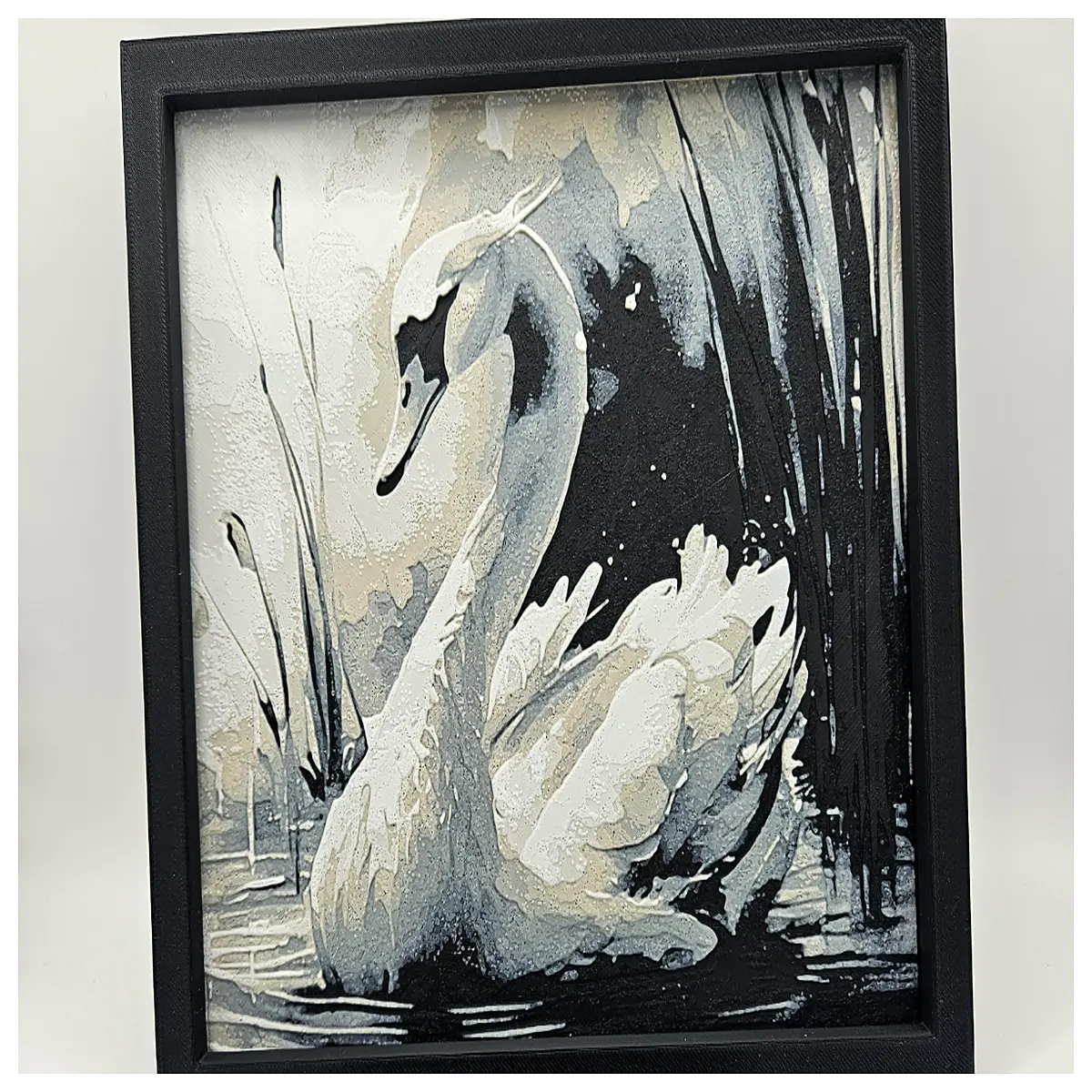realistic white swan statue garden decor elegant bird sculpture for lawn yard outdoor landscape art home interior decoration piece
