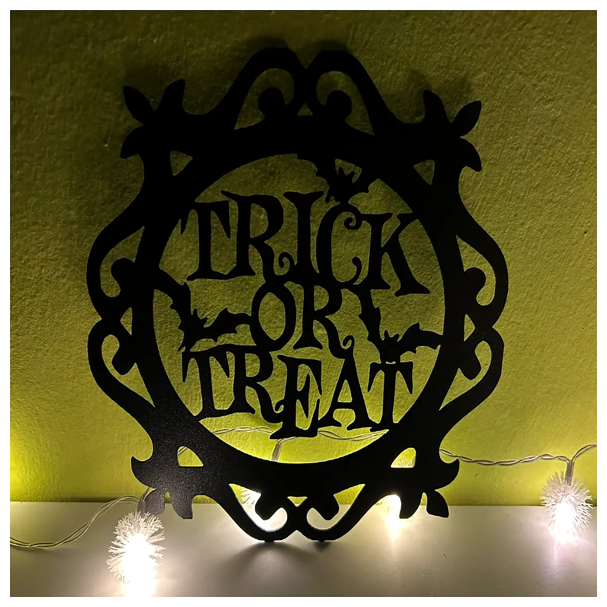 halloween window clings no trick just treats spooky wall decals for party decor