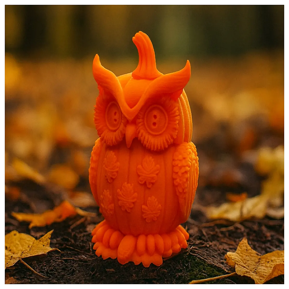 autumn owl decor spooky cat halloween home accents rustic harvest table centerpiece mysterious forest animal figurine for fall porch