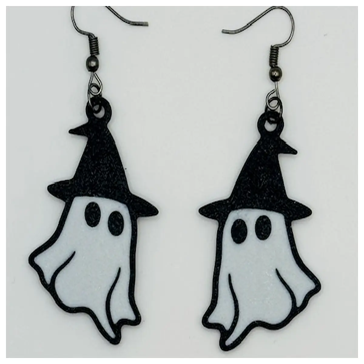 halloween hat earrings with ghost charms spooky gothic jewelry for women party costume accessories