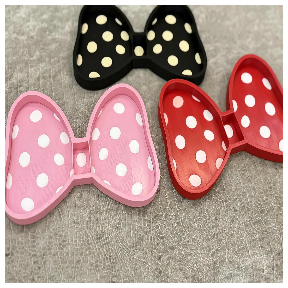 cute bow jewelry tray organizer for vanity table sweet aesthetic ring holder dish for necklaces earrings bracelets gift