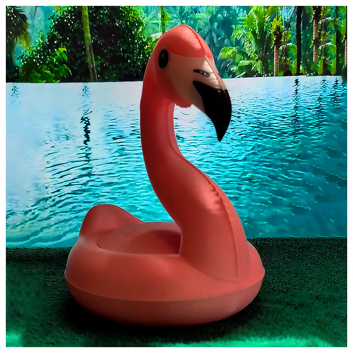 flamingo inflatable pool float up beach party decor