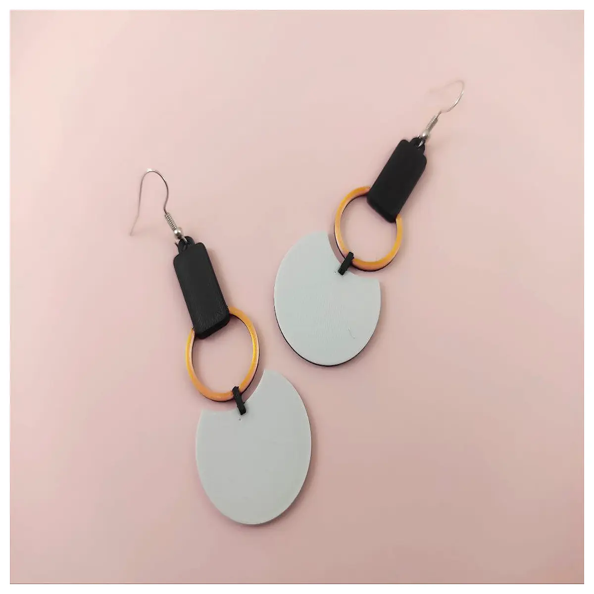 modern harmony earrings minimalist geometric silver gold drop dangle jewelry for women elegant daily wear