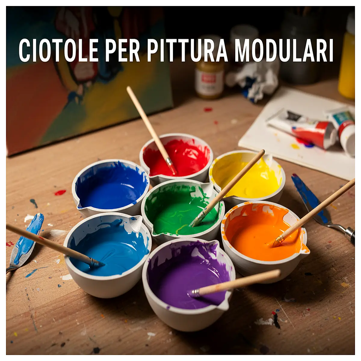 kids art bowl for painting with watercolors acrylics messy play sensory bin toddler activity